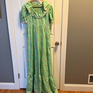 vintage floral maxi dress